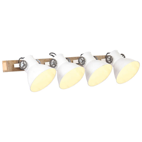 Industrial Wall Lamp White 90x25 cm E27 320516