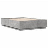 Bed Frame without Mattress Concrete Grey 150x200 cm King Size 3209698