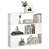 Book Cabinet Room Divider High Gloss White 100x24x94 cm 809185