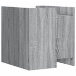 ZNTS Bedside Cabinet Grey Sonoma 45x50x50 cm Engineered Wood 848281