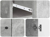 Sideboard Concrete Grey 66 x 34.5 x 90 cm Engineered Wood 895548