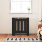 Engineered Wood Radiator Cover Black 78 cm 325560