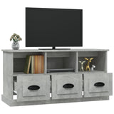 TV Cabinet Concrete Grey 100x35x50 cm Engineered Wood 816292