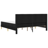 Bed Frame with Mattress Black 180 x 200 cm Fabric 3415267