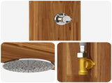 Outdoor Shower 226 cm Solid Acacia Wood and Stainless Steel 903114