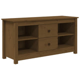TV Cabinet Honey Brown 103x36.5x52 cm Solid Wood Pine 814572