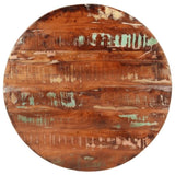 Table Top 70x1.5 cm Round Solid Wood Reclaimed 370026