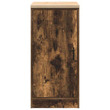 Garage Storage Cabinet Smoked Oak 40x51x85 cm Solid Wood Pine 860566