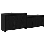 TV Cabinet 147 x 35 x 50 cm Black Oak Engineered Wood 8019257