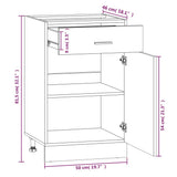 Drawer Bottom Cabinet Lyon Brown Oak 50x46x81.5 cm Engineered Wood 815575