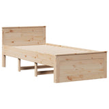 Bookcase Bed without Mattress 100x200 cm Solid Wood Pine 3308927
