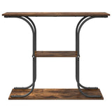 Console Table Smoked Oak 101 x 35 x 80.5 cm Engineered Wood 868471