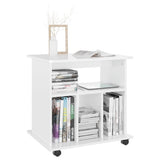Storage Cabinet High gloss white Engineered wood 60 x 45 x 60 cm 808482