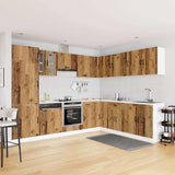 14 Piece Kitchen Cabinet Set Kalmar Old Wood Engineered Wood 3314979