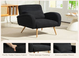 Teddy Fleece Accent Chair - Black T3398P377847