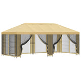 6 x 3 m Cream Polyester and Steel 190 3376020