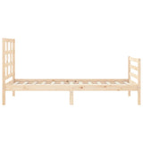 Bed Frame without Mattress 90x200 cm Solid Wood 3193971