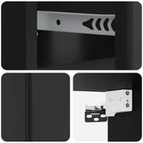Wall-Mounted Bedside Cabinet 2 pcs Black 49 x 34.5 x 20 cm 899128