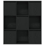 Bookcase Black Oak 89x24x101.5 cm Engineered Wood 860401