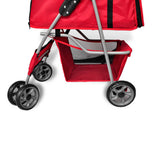 Folding Pet Stroller Dog/Cat Travel Carrier Red 170055