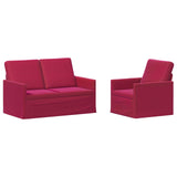 Sofa Set 2 pcs Wine Red Velvet 3433195