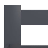 Bed Frame Dark Grey Solid pine wood, plywood Double Durable 322025