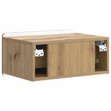 Wall-Mounted Bedside Cabinet 2 pcs Artisan Oak Engineered Wood 898294