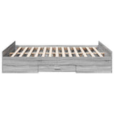 Bed Frame Grey Sonoma Engineered wood 160 x 200 cm Bed Frame 3280284