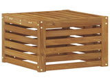 Outdoor Stool Bench Natural 43 x 43 x 37 cm Solid Acacia Wood 900675