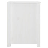 Side Cabinet White 100x40x54 cm Solid Wood Pine 821775