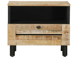 Bedside Table 2 pcs Brown 40 x 33 x 46 cm Solid Mango Wood 4018851