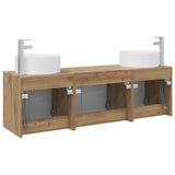 Bathroom Cabinet Set 3 pcs Artisan Oak 49.5 x 44.5 x 65.5 cm 3405736