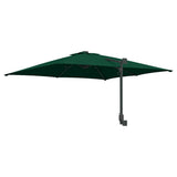 Garden Parasol Green 248.5 x 247.5 x 160 cm Polyester and Steel 42003252
