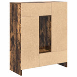Sideboard with Drawers and Doors Smoked Oak 73x31x90 cm 861854