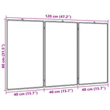 Magnetic Whiteboard Foldable 120x80x1.7 cm Aluminium 4005358
