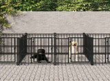 Outdoor Dog Kennel Steel 13.14 m 3124584