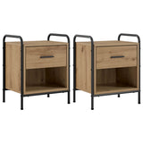 Bedside Cabinet 2 pcs Artisan Oak 40 x 30 x 50 cm 8013505