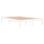 Bed Frame without Mattress White 120x190cm Small Double 810336