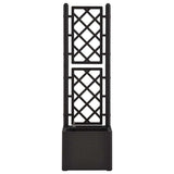 Garden Raised Bed with Trellis&Self Watering System Anthracite 313965