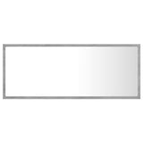 LED Bathroom Mirror Concrete Grey 100x8.5x37 cm Acrylic 804944