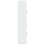 Cabinet Set 2 pcs High Gloss White Engineered Wood 3416830