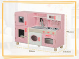 Play Kitchen, Kids Kitchen Set with Lights and Sounds, Double Stoves, Ice Maker, Chalkboard for 3 T3398P422355