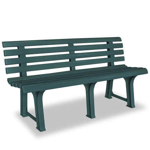 Garden Bench 145.5 cm Plastic Green 43584