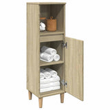 Bathroom Cabinet Sonoma Oak 30x30x100 cm Engineered Wood 849659