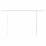 Manual Retractable Awning with LED 4x3 m Cream 3069942