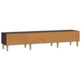 TV Cabinet with Drawer Black 147 x 34.5 x 30 cm Engineered Wood 894706