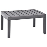 48816 Garden Table Mocha 78x55x38 cm Plastic