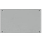 Wall-mounted Magnetic Board Black 100x60 cm Tempered Glass 4008620