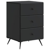 Bedside Cabinet Black 43 x 41 x 66.5 cm Engineered Wood 895476