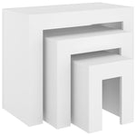 Nesting Coffee Tables 3 pcs White Engineered Wood 808540